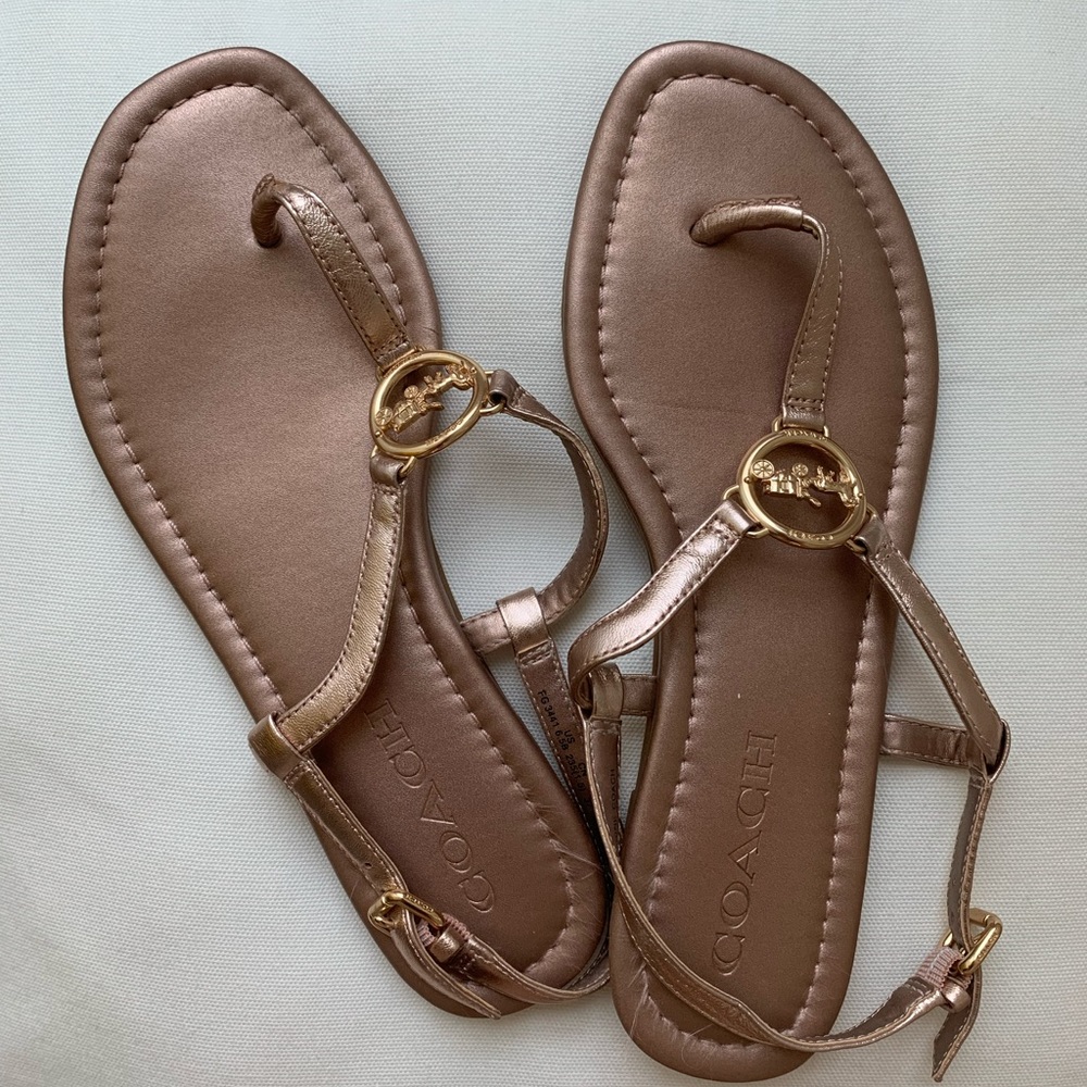 COACH Jasmine Jazmin sandal Rose Gold